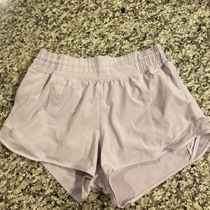 High Rise Lululemon Lilac Hotty Hot Shorts
